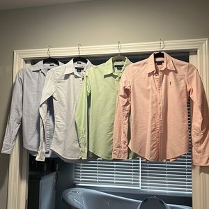 4 Ralph Lauren Slim Fit Button Downs - Size 0